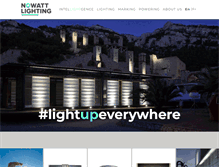 Tablet Screenshot of nowatt-lighting.com